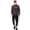 OAKLEY Teddy Full Zip Hoodie - Ανδρική Ζακέτα φούτερ-  Dark Gray Heather/American Flag