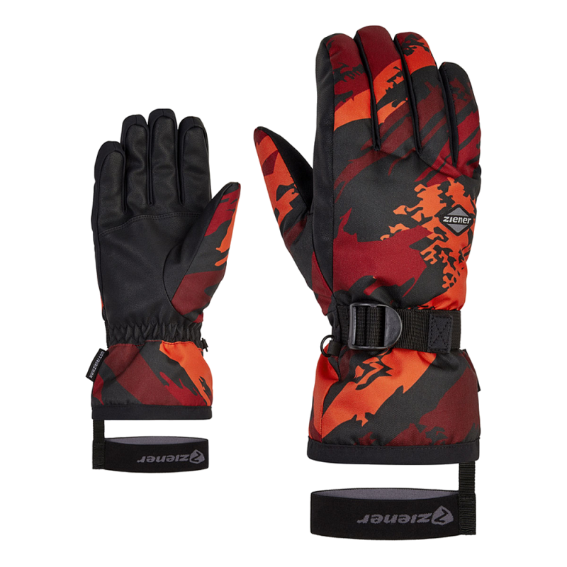ZIENER GASSIM AS® - Men's Ski/Snowboard gloves - Red Cabin/Burned Orange