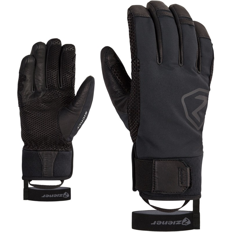 ZIENER Gaspar AS® Primaloft - Men's Ski Freeride & Touring gloves - Black