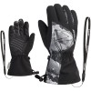 ZIENER Laval AS® AW - Junior ski gloves - Black Grey Mountain Print