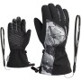 ZIENER Laval AS® AW - Junior ski gloves - Black Grey Mountain Print