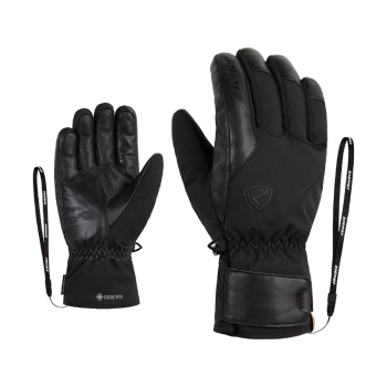 ZIENER GENIO GTX PR SOS ID - Men's Gore-tex + Primaloft® ski gloves - Black
