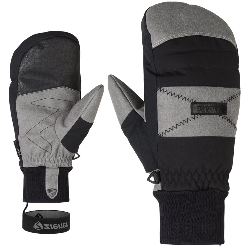 ZIENER Gendon AS® mitten - Men's ski/Snowboard gloves - Black