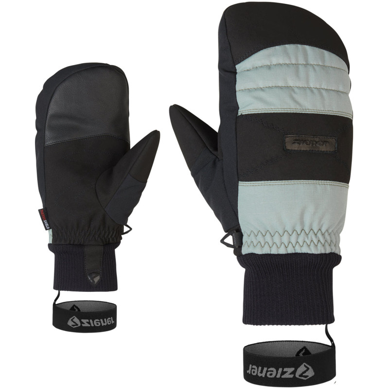 ZIENER Gendon AS® mitten - Men's ski/Snowboard gloves - Gray Seal Ripstop