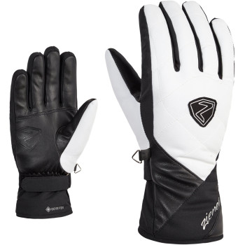 ZIENER Kamea GTX Lady - Women's Gore-Tex® ski gloves - White/Black