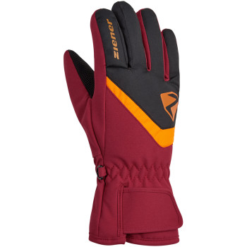 ZIENER Loriko AS® - Junior ski gloves - Red Cabin