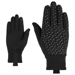 ZIENER ISANTA TOUCH - Γυναικεία Multisport Γάντια - Black/Metallic Silver