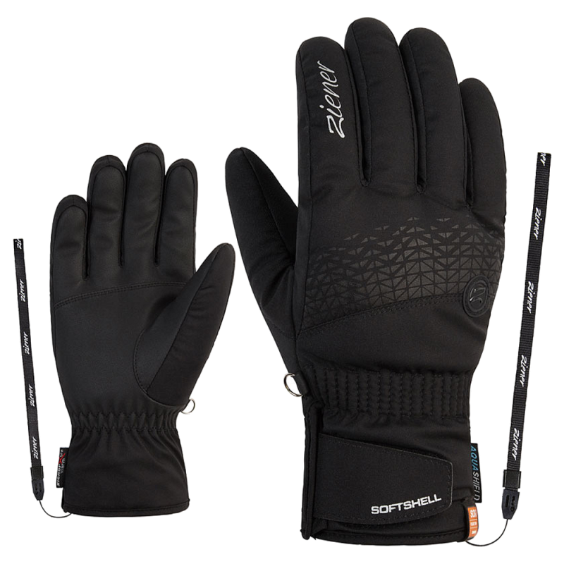 ZIENER KEONA AS® PR SOS-ID - Γυναικεία Γάντια Ski - Black