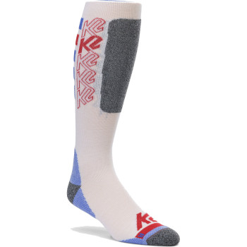 K2 Chain Logo Sock - Ski/Snowboard socks - Red/White/Blue
