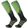 MICO 241 Light Weight Warm Control - ski socks - Green Fluo