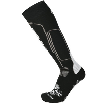 MICO 116 Heavy Merino Superthermo Primaloft -Ski socks - Black/Gray