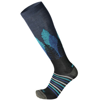 MICO 241 Light Weight Warm Control - ski socks - Blue Melange