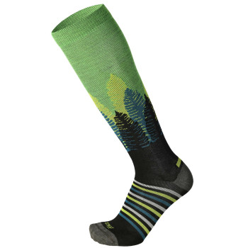 MICO 241 Light Weight Warm Control - ski socks - Green Fluo
