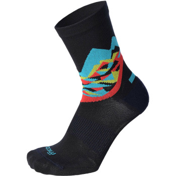 MICO 2570 Light weight Extra Dry - Hike Kid's crew socks - Black 