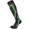 MICO 2600 Medium weight Warm control - Kid's ski socks - Black Green
