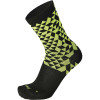 MICO 3019 Light weight Warm Control Merino - Outdoor crew socks - Black Yellow