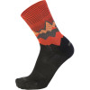 MICO 3065 Light weight Extra Dry - Hike crew socks - Black Orange