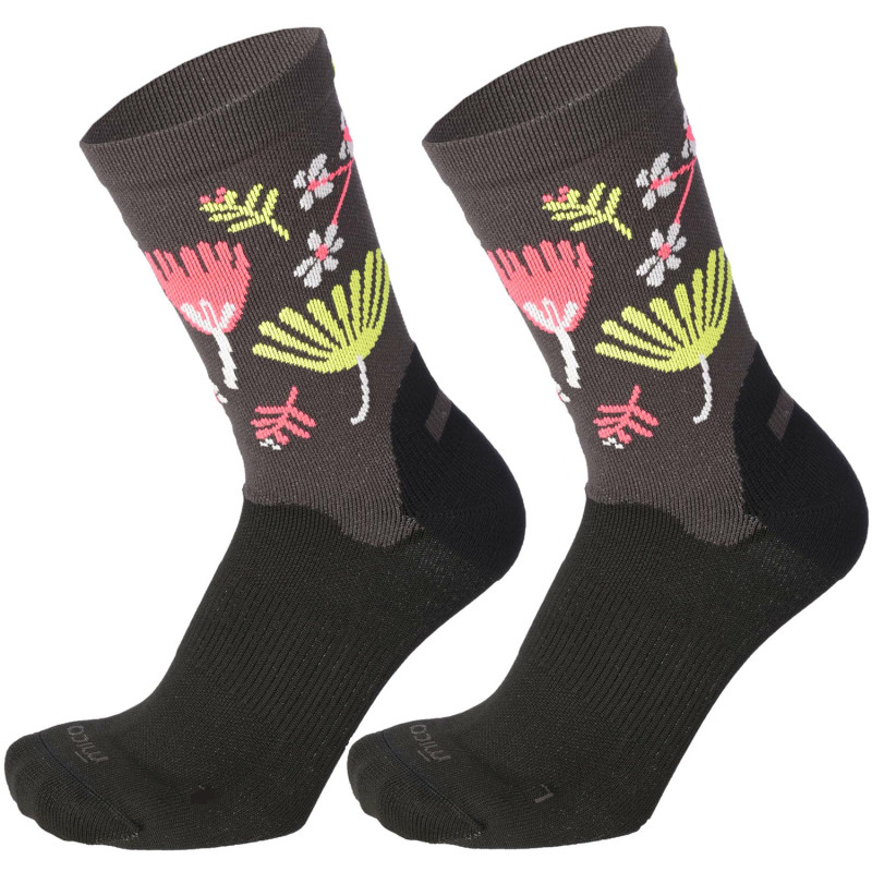 MICO 3066 Light weight Extra Dry - Women's Hike crew socks - Anthracite