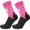 MICO 3066 Light weight Extra Dry - Women's Hike crew socks - Fucsia