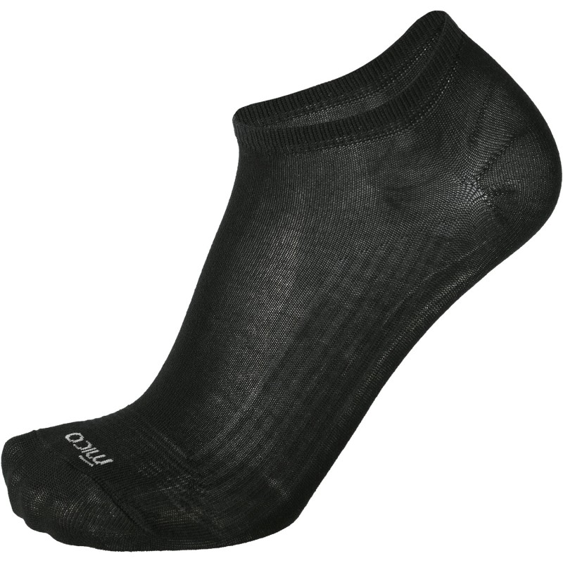 Mico 1410 Light weight Extra-Dry multisport - Invisible socks - Black
