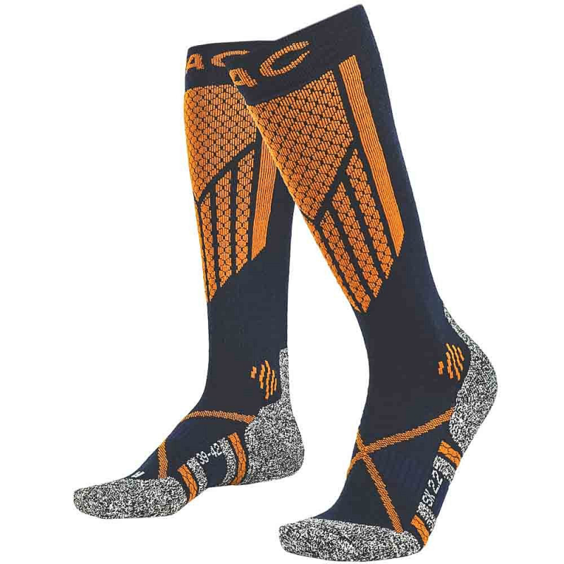 P.A.C. SK 2.2 Merino Touring - Kάλτσες Ski/Snowboard - Navy/Orange
