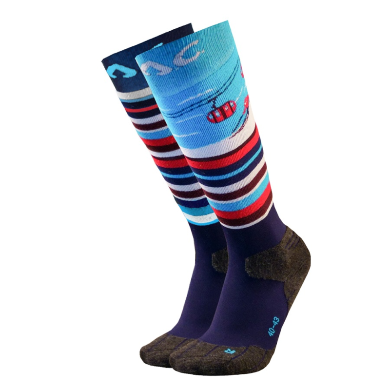 P.A.C. SK 5.2 Allrounder (2-Pack) - Παιδικές Kάλτσες Ski/Snowboard - Navy/Blue