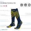 P.A.C. SK 6.2 Merino Technical Pro - Kάλτσες  Ski/Snowboard - Black/Grey