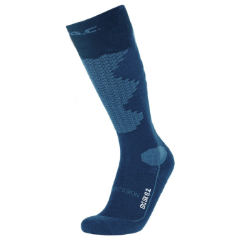 P.A.C. SK 8.2 Merino Compression - Ski/Snowboard Socks - Navy/Blue
