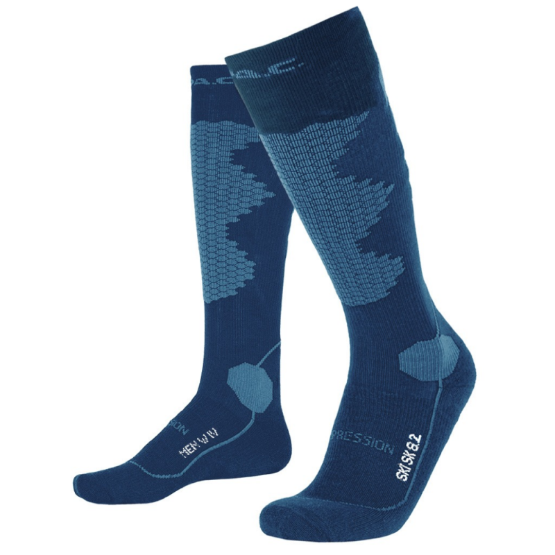 P.A.C. SK 8.2 Merino Compression - Kάλτσες Ski/Snowboard - Navy/Blue