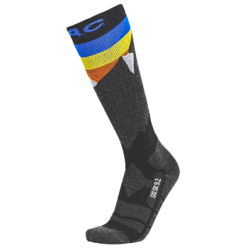 P.A.C. SK 9.2 Merino Extra Warm - Ski/Snowboard Socks - Anthracite/Blue