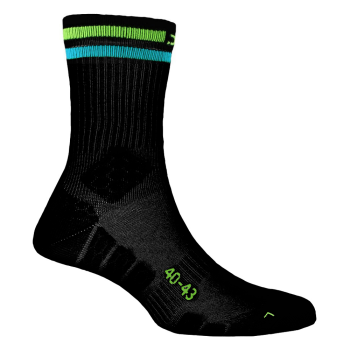 P.A.C. SP 3.2 Sport Recycled Stripes 2xPack - Αθλητικές Κάλτσες - Black/Neon Stripes