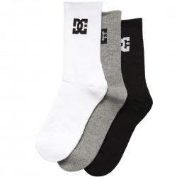 DC Mens Crew (3-Pack) Crew Socks - Κάλτσες Ανδρικές - 3 χρώματα