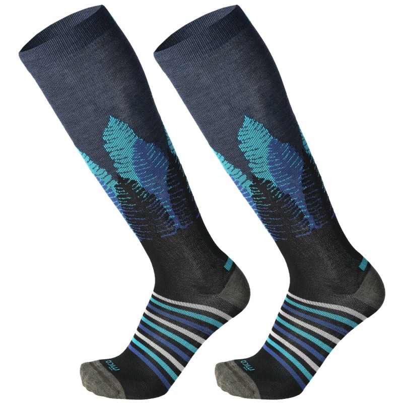 MICO 241 Light Weight Warm Control - Κάλτσες ski/snowboard - Blue Melange