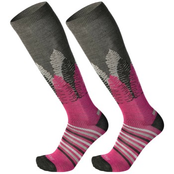 MICO 241 Light Weight Warm Control - Κάλτσες ski/snowboard - Grey Fuchsia Melange MICO 241 Light Weight Warm Control - Κάλτσες ski/snowboard - Grey Fuchsia Melange