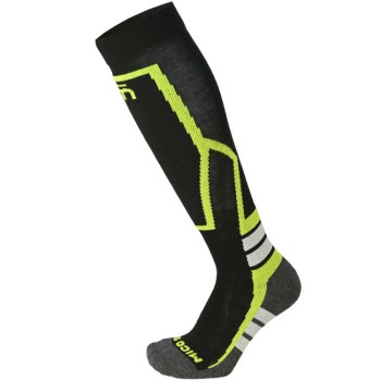 MICO 2600 Medium weight Warm control - Παιδικές κάλτσες Ski - Black Yellow MICO 2600 Medium weight Warm control - Παιδικές κάλτσες Ski - Black Yellow