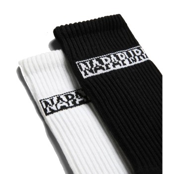 Napapijri Box Socks- (2 Ζεύγη) Ανδρικές κάλτσες - Black/White Napapijri Box Socks- (2 Ζεύγη) Ανδρικές κάλτσες - Black/White