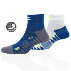 P.A.C. RN 3.2 Allrounder - Running Socks - White/Navy