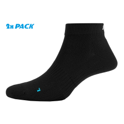 P.A.C. SP 2.0 Sport Quarter Function 2 Pack - Sports Socks - Black