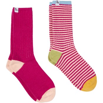 ROXY 2 Pack Soft Akit Stripe - (2 Ζεύγη) Γυναικείες crew κάλτσες - vivid viola ROXY 2 Pack Soft Akit Stripe - (2 Ζεύγη) Γυναικείες crew κάλτσες - vivid viola