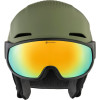 ALPINA Alto Hi-EPS + Visor Q-Lite - Ski/Snowboard Helmet - Olive Matt/Gold mirror