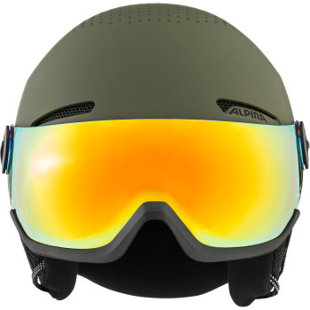 ALPINA Arber Hi-EPS + Visor Q-Lite - Ski/Snowboard Helmet - Olive matt