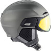 ALPINA ORO Mips® + Visor QV Quattroflex/Varioflex - Ski/Snowboard Helmet - Gunmettal matt/Gold mirror