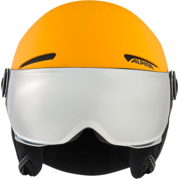 ALPINA Zupo Junior Hi-EPS + Visor Q-Lite- Junior Ski/Snowboard Helmet - Burned Yellow matt