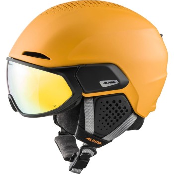ALPINA Alto Hi-EPS + Visor Q-Lite - Κράνος Ski/Snowboard - Burned Yellow Matt ALPINA Alto Hi-EPS + Visor Q-Lite - Κράνος Ski/Snowboard - Burned Yellow Matt