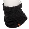 Buff Knitted & Polar Neck Warmer - Πλεκτό με Φλίς Κασκόλ/Λαιμός - Caryn Graphite