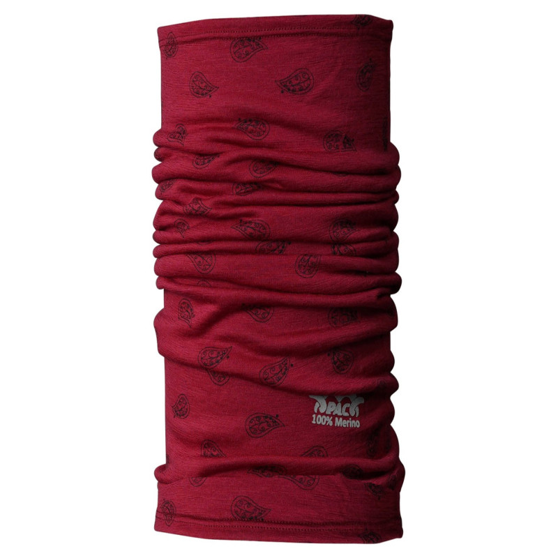 P.A.C. Merino Wool - 100% Wool (Merino) Neckwear - Paisley Plum Black