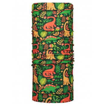 P.A.C. ViralOff Kids - 99% reduction of viruses & bacteria - Tube scarf - Dino Jungle