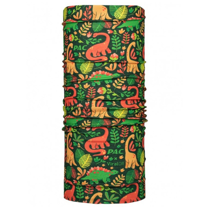 P.A.C. ViralOff Kids - 99% reduction of viruses & bacteria - Tube scarf - Dino Jungle