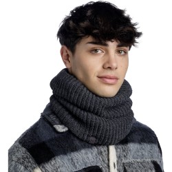 Buff Knitted & Polar Neck Warmer - Πλεκτό με Φλίς Κασκόλ/Λαιμός - Jarn Graphite
