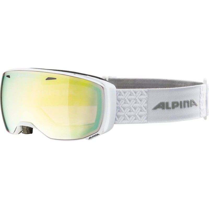 ALPINA ESTETICA QV Quattroflex/Varioflex - Μάσκα Ski/Snowboard - White /Gold spherical